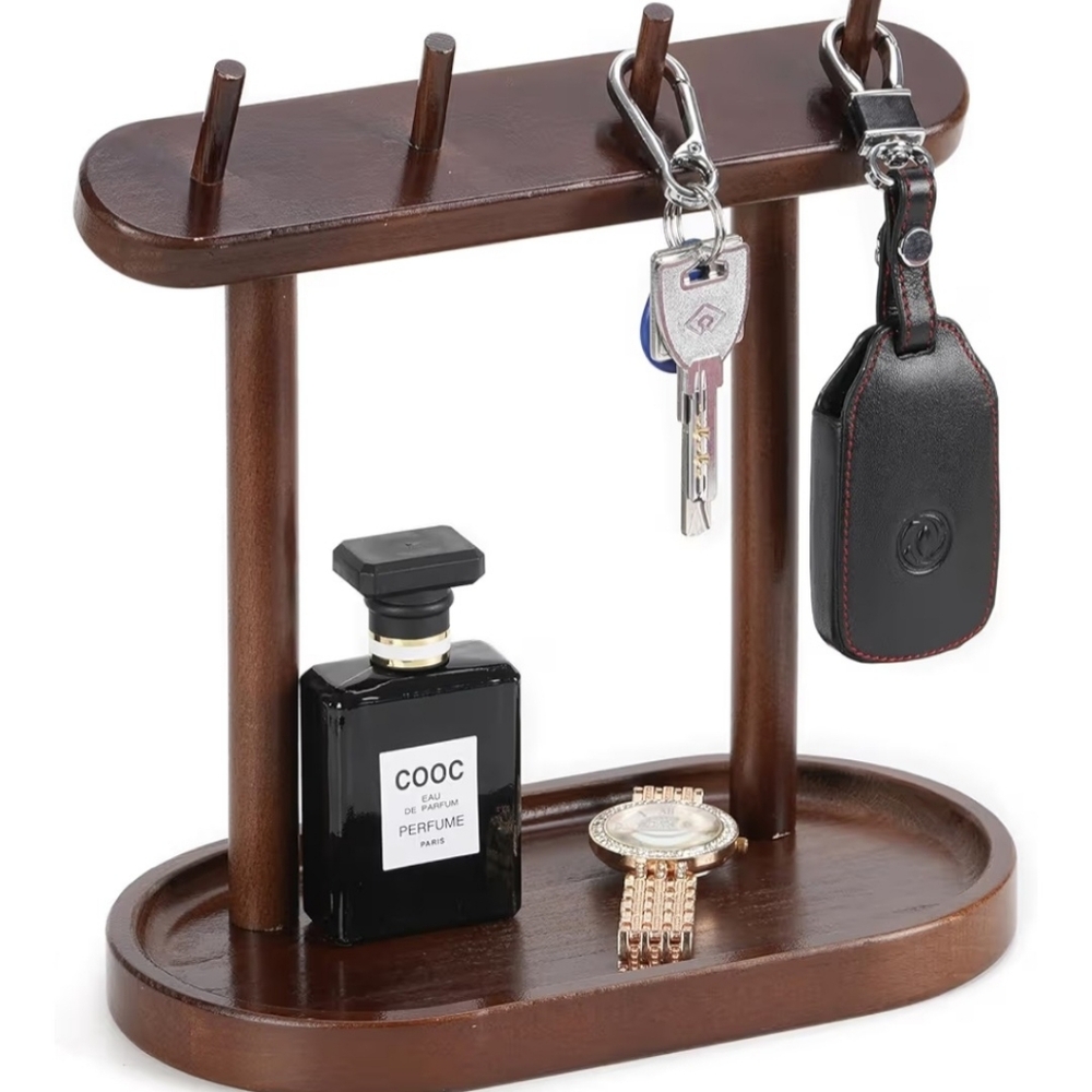 Wooden Key and Accessory Holder